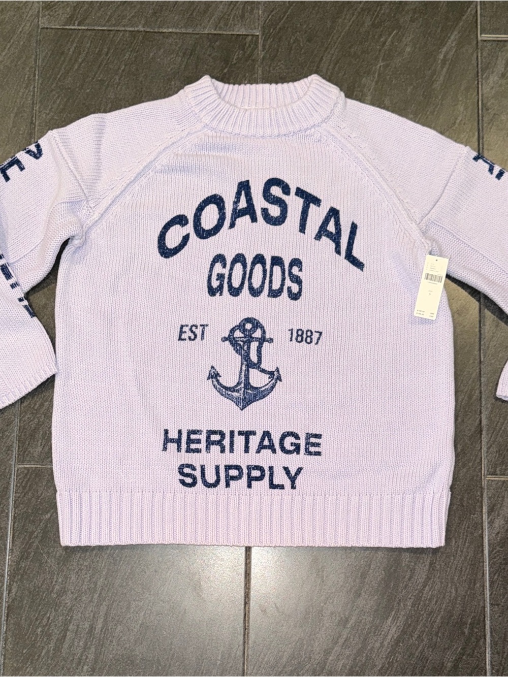 Anthropologies Pilcro Graphic Printed Crew-Neck Sweater